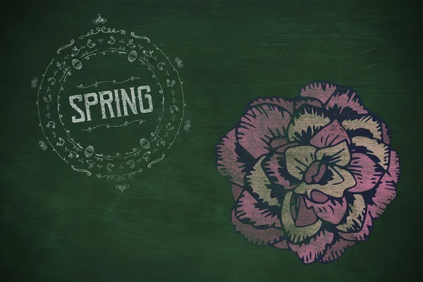 Spring logo against background — Stock Photo, Image