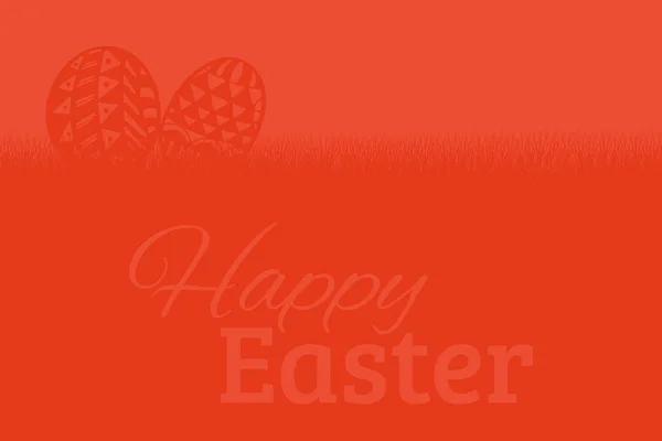 Easter greeting against red background — Stock Photo, Image
