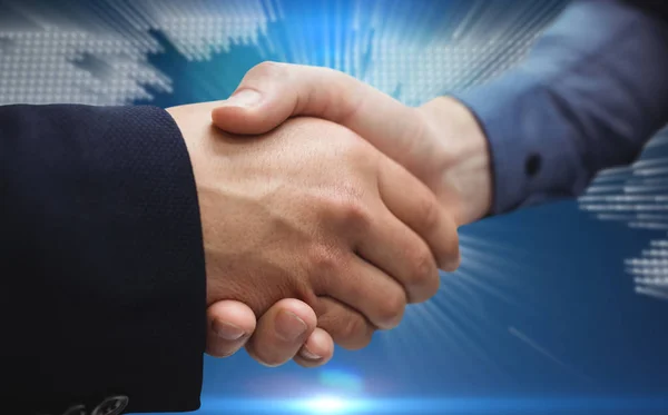 Corporate people shaking hands — Stock Photo, Image