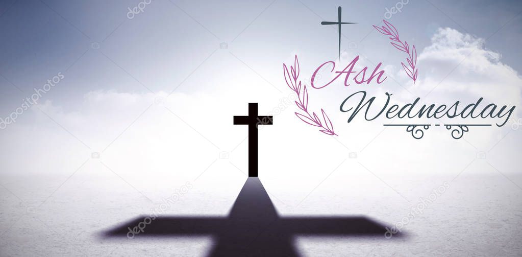 Easter message against crucifix 