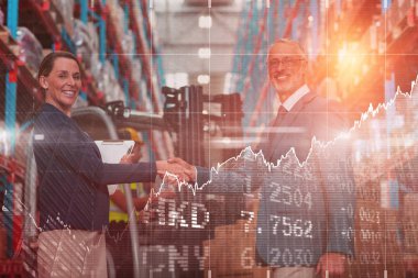 İş adamları el sıkışma vardır