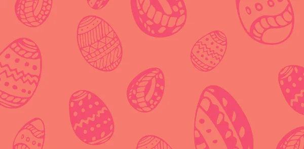 Easter eggs against orange paper — Stock Photo, Image