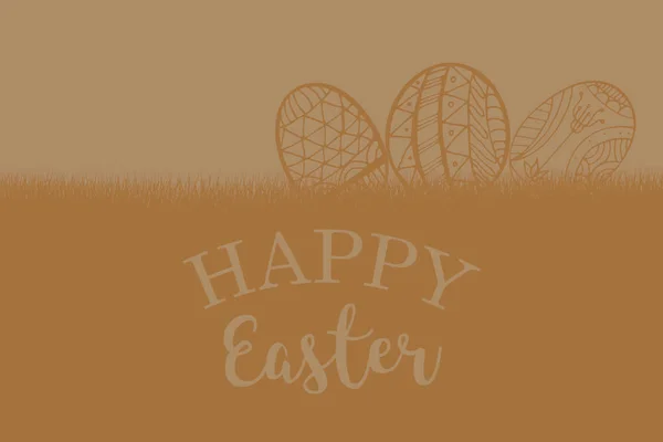 Easter greeting against maroon background — Stock Photo, Image