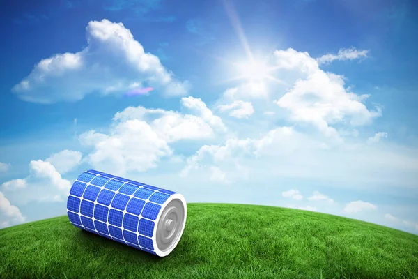 Bateria de energia solar — Fotografia de Stock