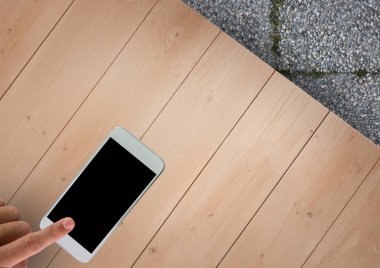 mobile Teras pub bir tablo ile el