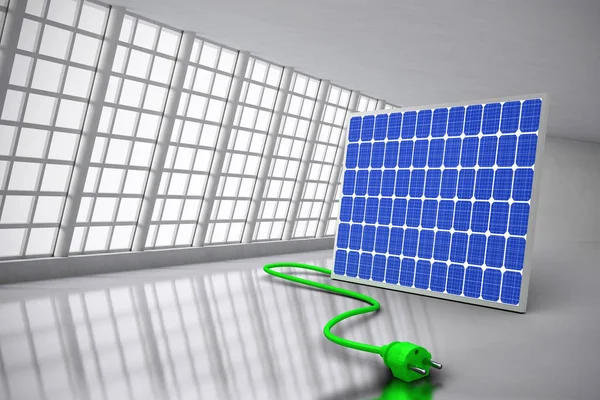 Digitaler Verbund von 3D-Solarzellen — Stockfoto