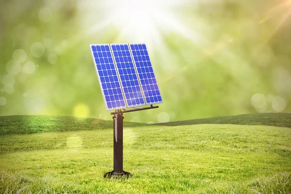 青い太陽電池パネル — ストック写真