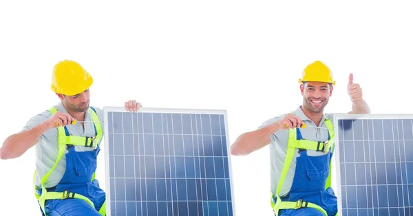 Solar panel colection — Stock Photo, Image