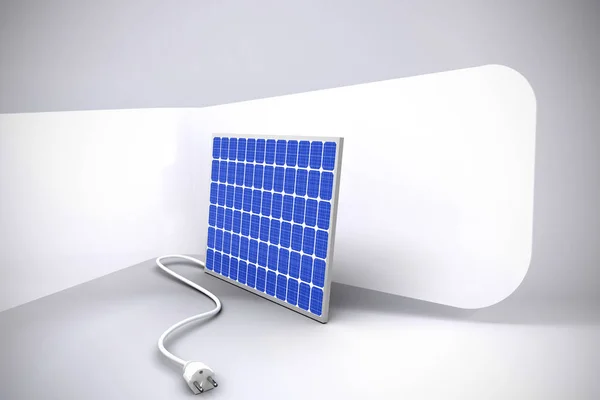 3 d の太陽電池パネルのデジタル合成 — ストック写真
