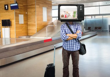 Havaalanında. TV yüz