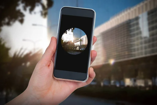 Handhållen mobiltelefon — Stockfoto