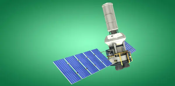 Δορυφορική σύγχρονη ηλιακής ενέργειας — Φωτογραφία Αρχείου