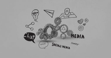  Gears simge ve metin ile