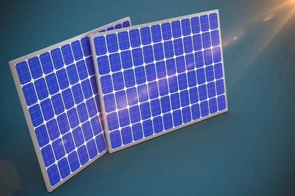 Изображение 3D солнечного оборудования — стоковое фото