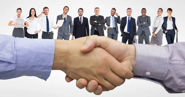 Handshake with business people — Stock Photo, Image