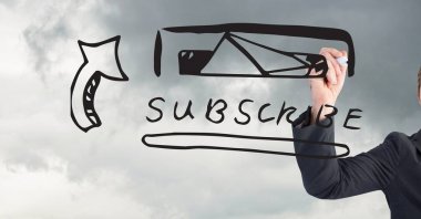 El iş kişi web sitelerinin'deki çizim mock up