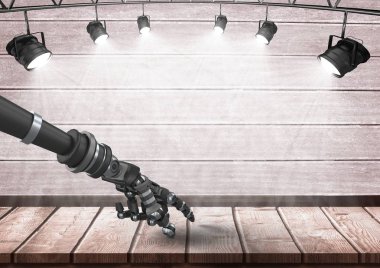 Android Robot el işaret 