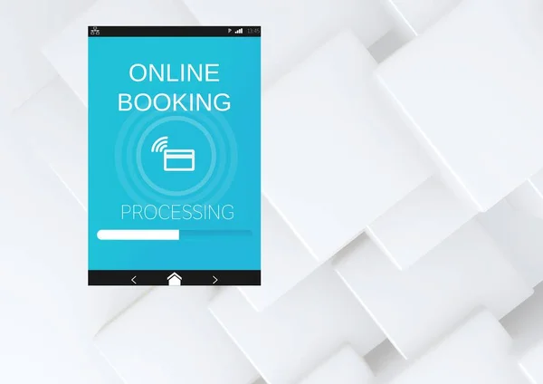 Online Booking App Interface — Stockfoto