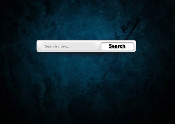 Search Bar met donker blauwe achtergrond — Stockfoto
