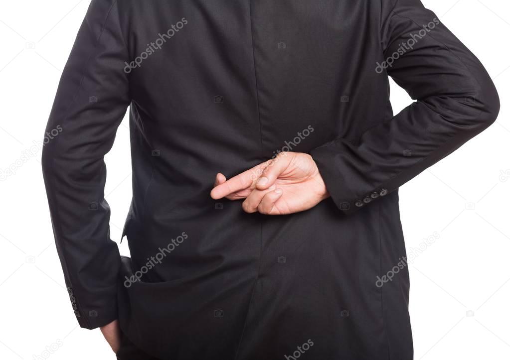 Businessman with one hand on the pocket 