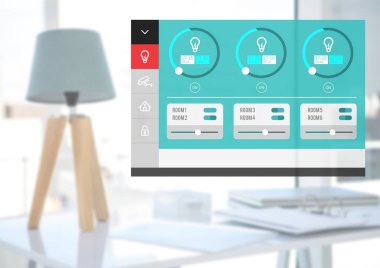 App arabirimi aydınlatma ev otomasyon sistemi