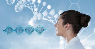 Kadın doktor DNA yapısı seyir