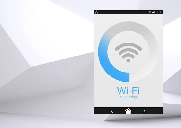 Minimal φόντο App διασύνδεση Wi-Fi — Φωτογραφία Αρχείου