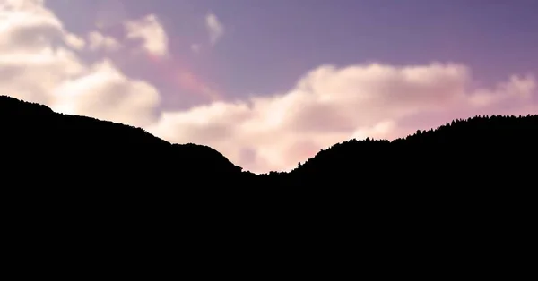 Silhouette Berge gegen Himmel — Stockfoto