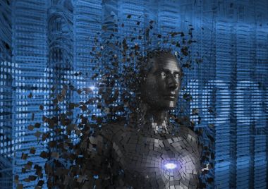 Dijital olarak oluşturulan görüntü 3D insan