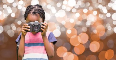 Bokeh kamera ile çekim çocuk