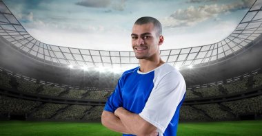 Silah ile gülümseyen futbolcu Stadı'nda geçti