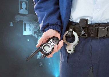 Güvenlik görevlisi midsection