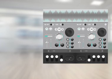 Ses müzik ve ses üretim mühendislik ekolayzer App arabirimi