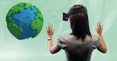 işkadını düşük Poli Dünya'ya arıyorum