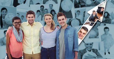  Resepsiyon hipsters grafikleriyle