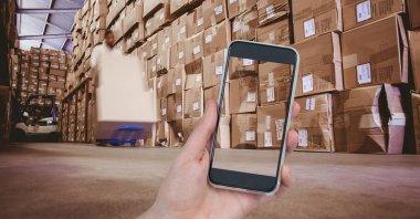 Ambar kutularına fotoğraf çekme el