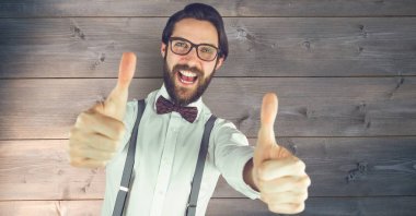 başparmak gösterilmesini hipster 