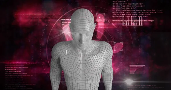 Digital composite image of 3d human — Stock Photo, Image