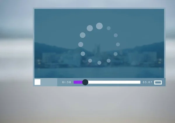 Player de vídeo App Interface — Fotografia de Stock