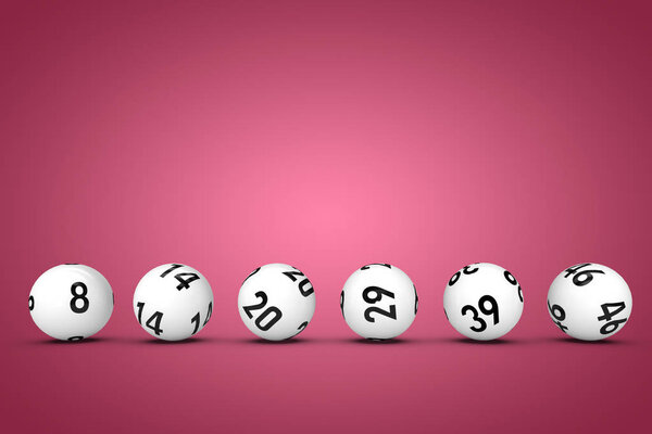 white lottery balls