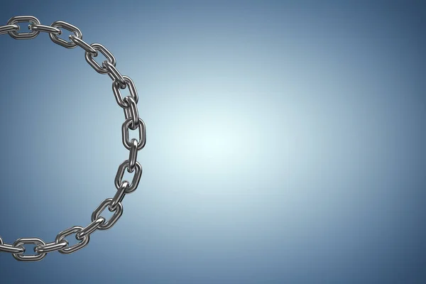 3d image of round broken chain — Stock Photo, Image