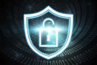 Kalkan sembolü kilitlemek 