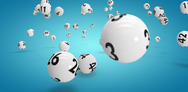 falling lottery balls 