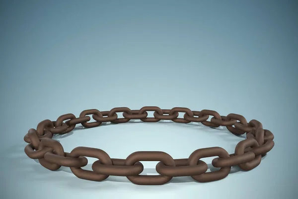 3d image of circular chain — Stock Photo, Image