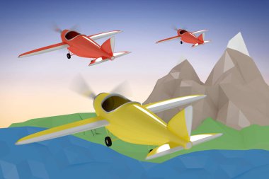 uçak simgesinin birçok parçalardan oluşan imge