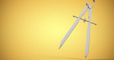 Pusula çizim 3d görüntü