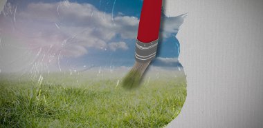 bilgisayar grafik görüntü kırmızı boya fırçası