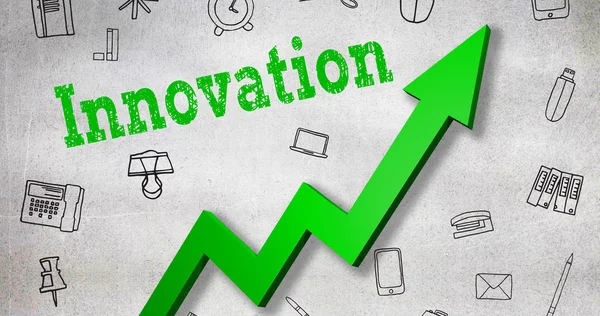 Primer plano del texto sobre innovación — Foto de Stock