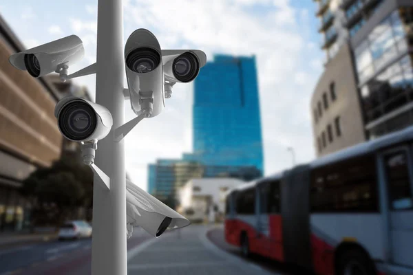 Immagine composita della telecamera cctv — Foto Stock