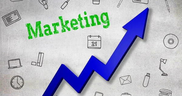 Primer plano del texto de marketing — Foto de Stock